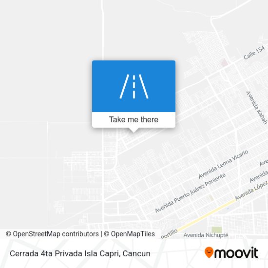Cerrada 4ta Privada Isla Capri map