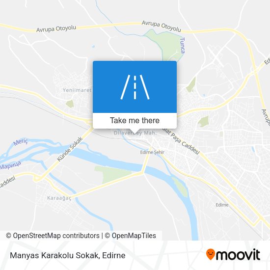 Manyas Karakolu Sokak map