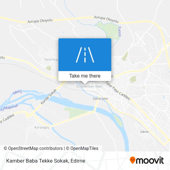 Kamber Baba Tekke Sokak map