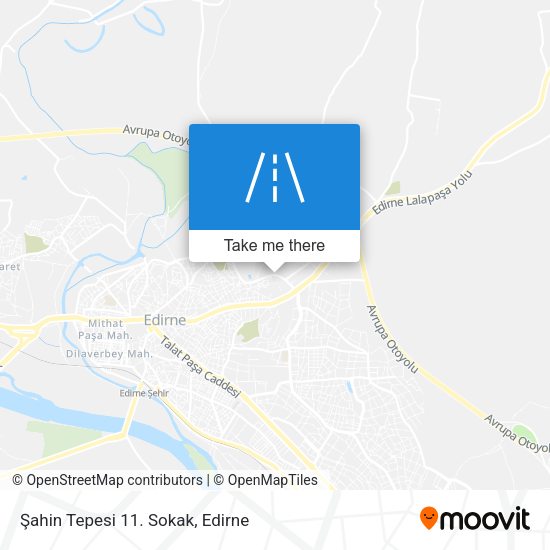 Şahin Tepesi 11. Sokak map