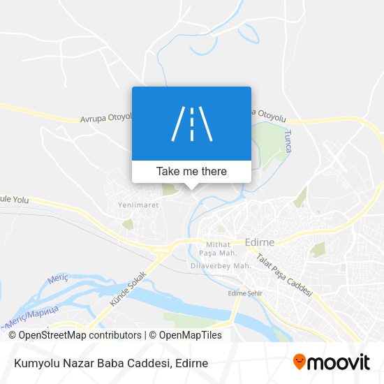 Kumyolu Nazar Baba Caddesi map