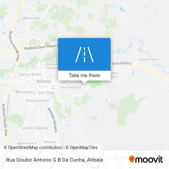Rua Doutor Antonio G B Da Cunha map