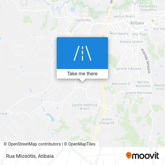 Rua Miosótis map