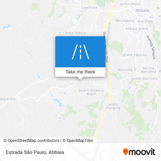Estrada São Paulo map