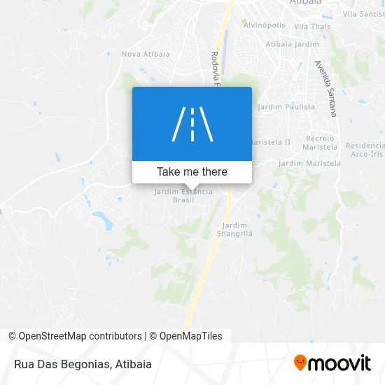 Rua Das Begonias map