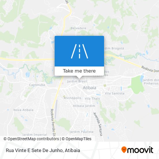 Rua Vinte E Sete De Junho map