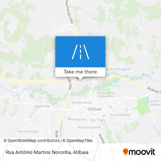 Mapa Rua Antônio Martins Noronha