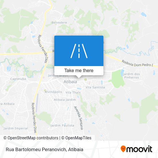 Rua Bartolomeu Peranovich map