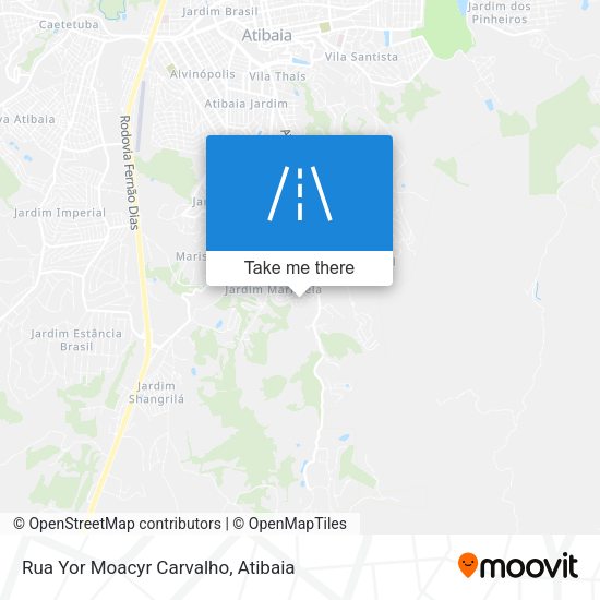 Rua Yor Moacyr Carvalho map