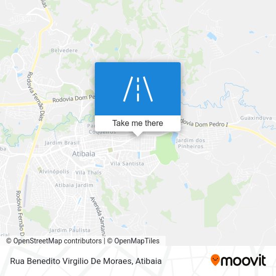 Rua Benedito Virgilio De Moraes map