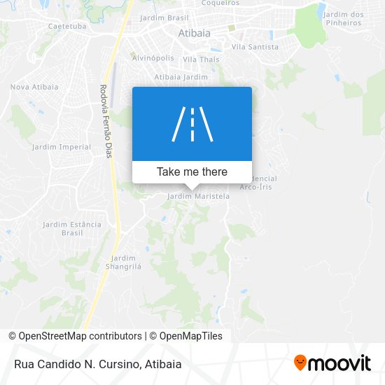 Rua Candido N. Cursino map