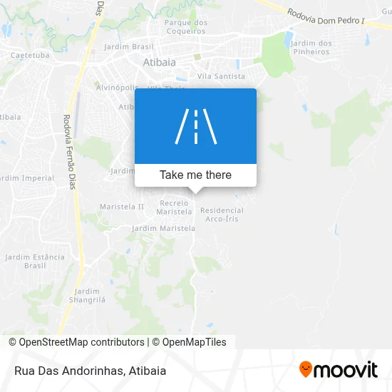 Rua Das Andorinhas map