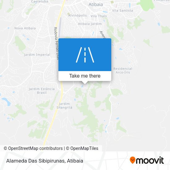 Alameda Das Sibipirunas map