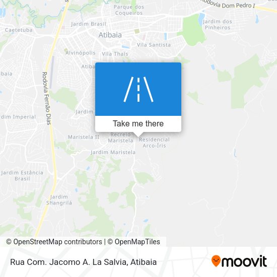 Rua Com. Jacomo A. La Salvia map