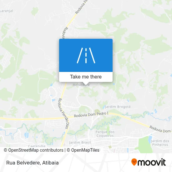 Rua Belvedere map