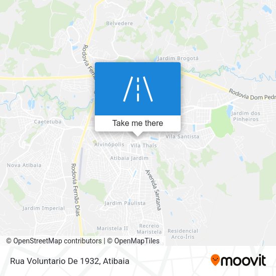 Rua Voluntario De 1932 map
