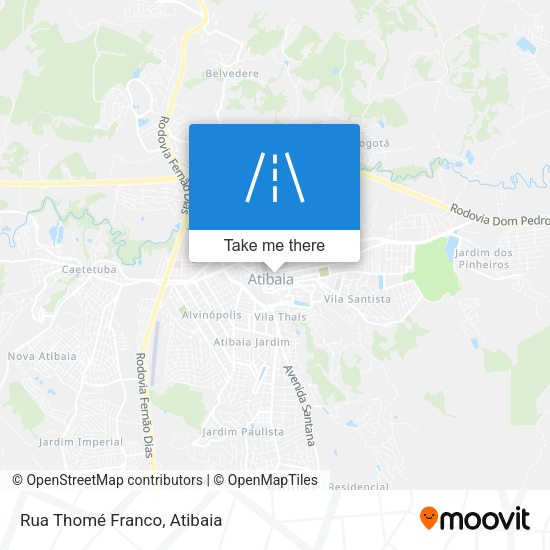 Rua Thomé Franco map