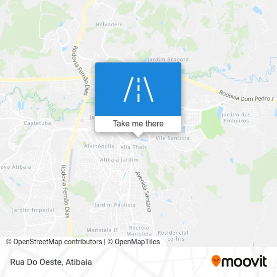 Rua Do Oeste map