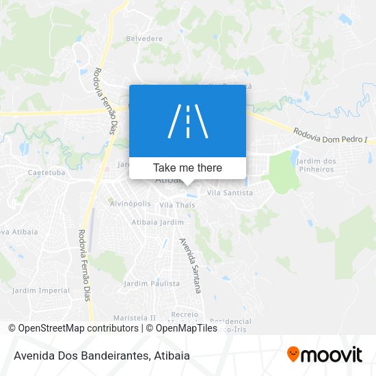 Avenida Dos Bandeirantes map