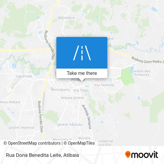 Rua Dona Benedita Leite map