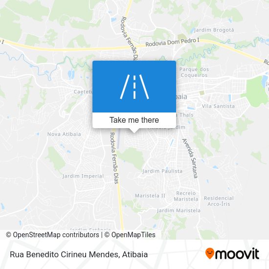 Rua Benedito Cirineu Mendes map