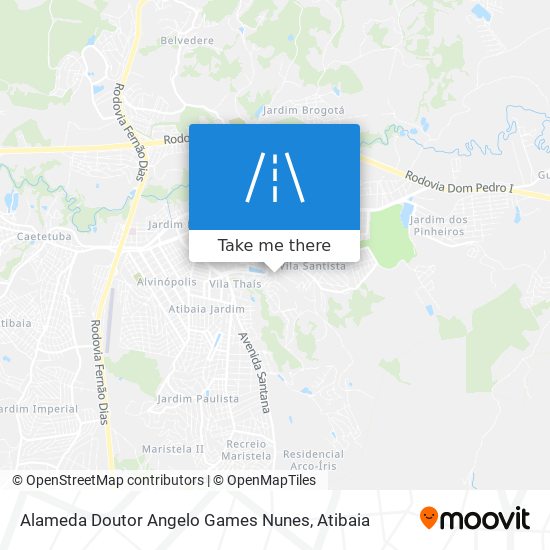 Alameda Doutor Angelo Games Nunes map