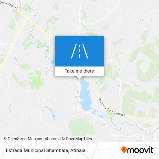 Estrada Municipal Shambala map
