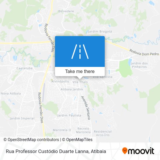 Rua Professor Custódio Duarte Lanna map