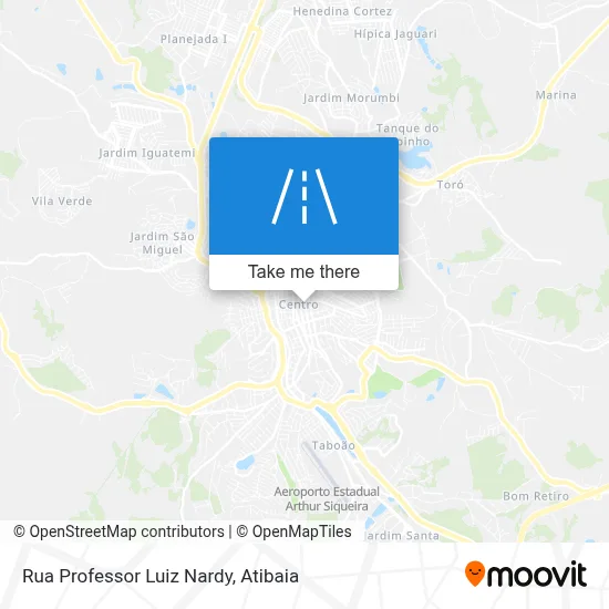 Rua Professor Luiz Nardy map