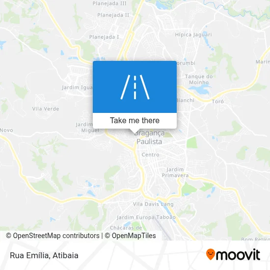 Rua Emília map