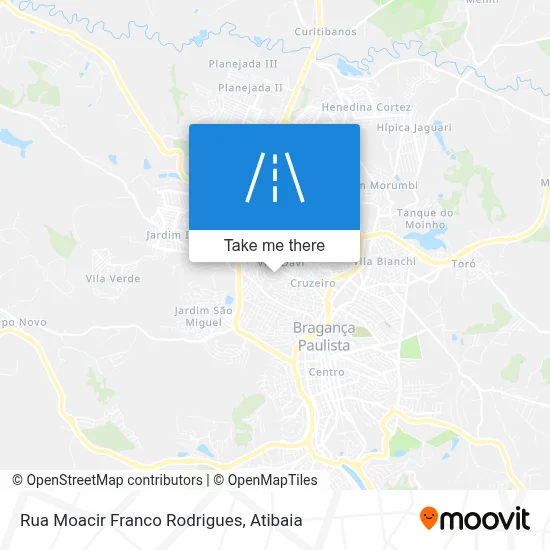Rua Moacir Franco Rodrigues map