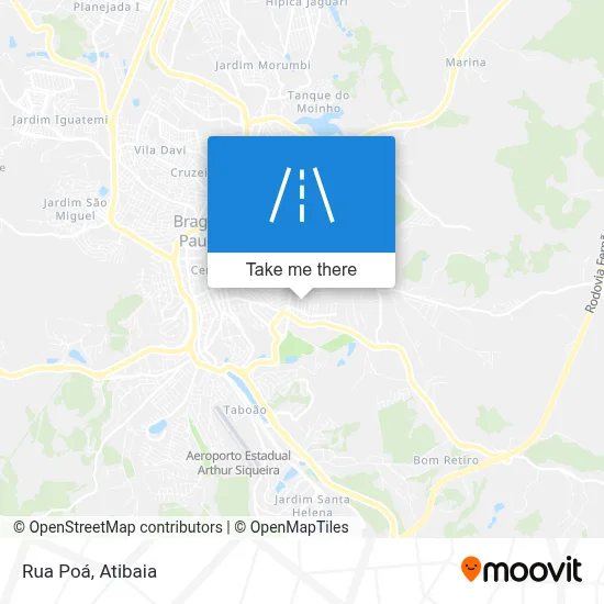 Rua Poá map