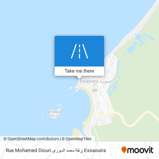 Rue Mohamed Diouri زنقة محمد الديوري map