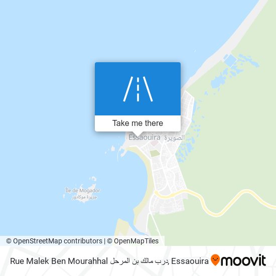 Rue Malek Ben Mourahhal درب مالك بن المرحل plan