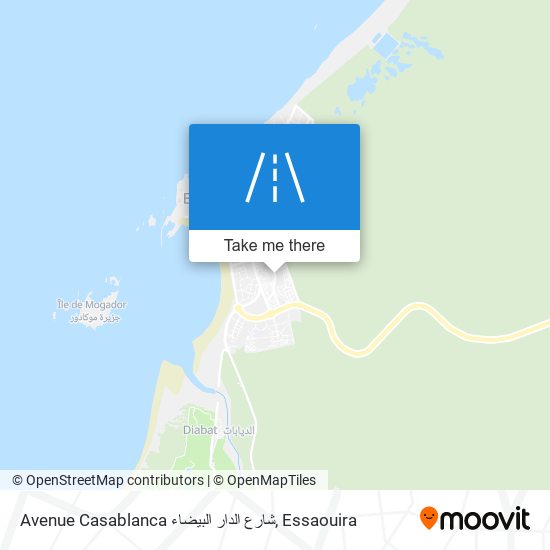 Avenue Casablanca شارع الدار البيضاء map