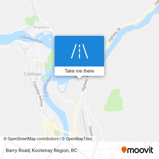 Barry Road map