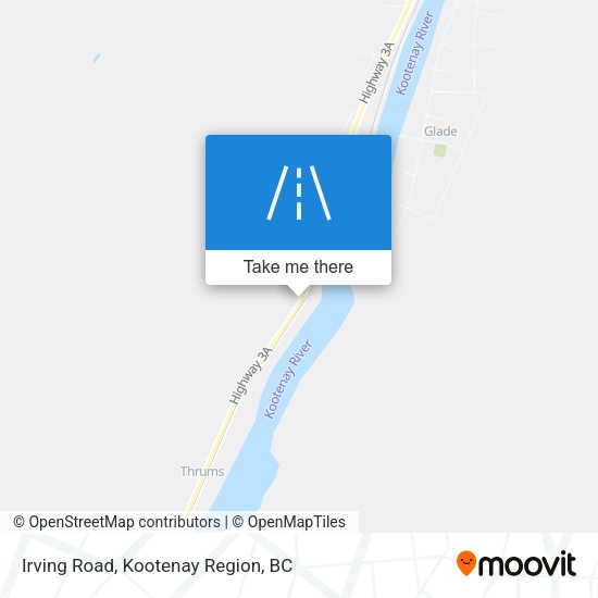 Irving Road map