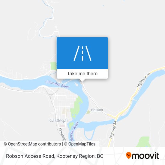 Robson Access Road map