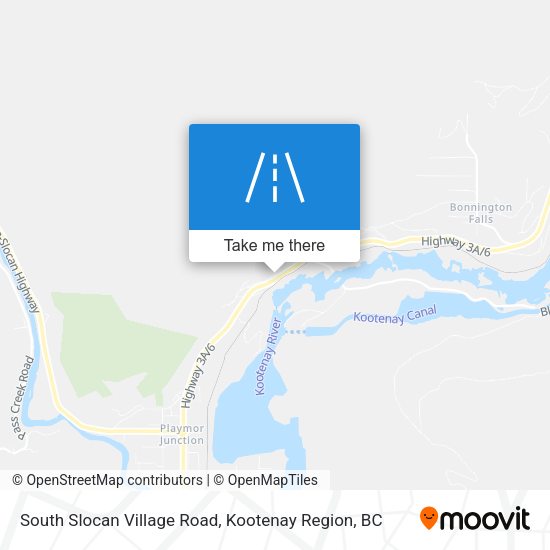 South Slocan Village Road plan