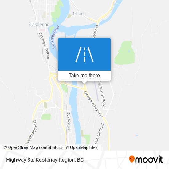 Highway 3a map