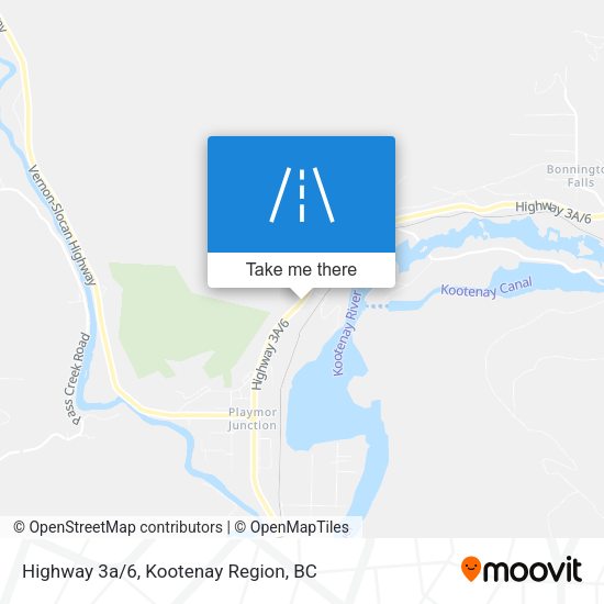 Highway 3a/6 map