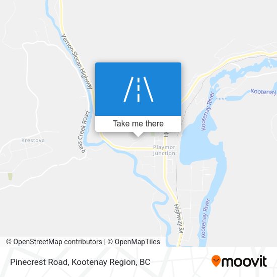 Pinecrest Road map