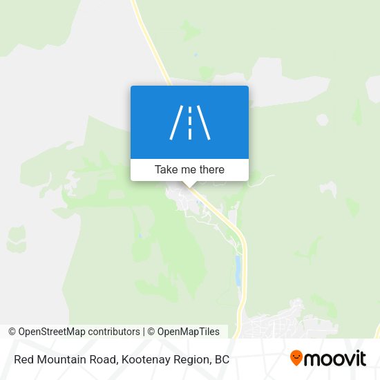 Red Mountain Road map