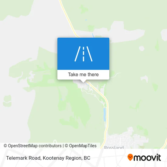 Telemark Road map