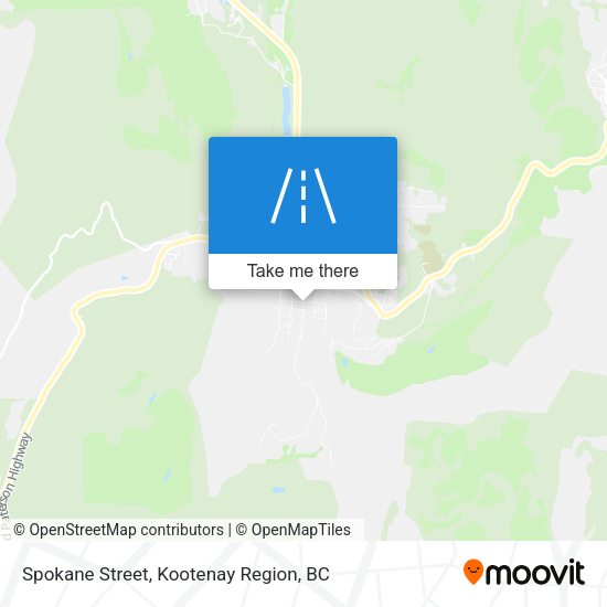 Spokane Street map