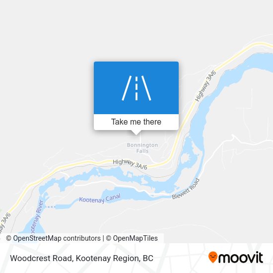 Woodcrest Road map