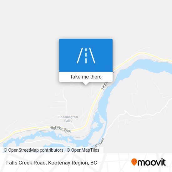 Falls Creek Road map