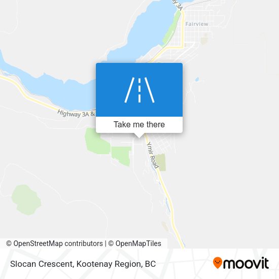 Slocan Crescent map