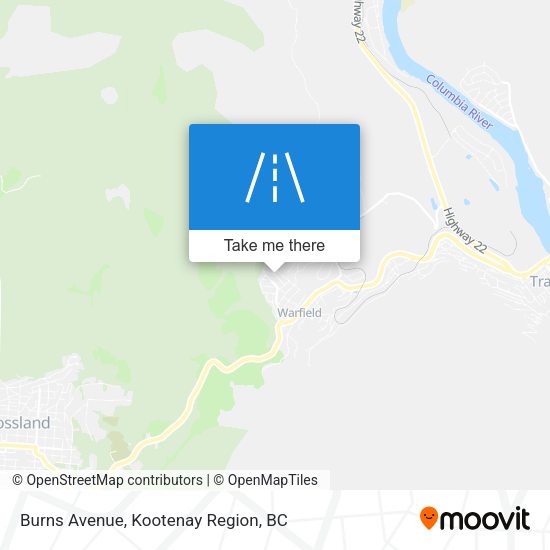 Burns Avenue map