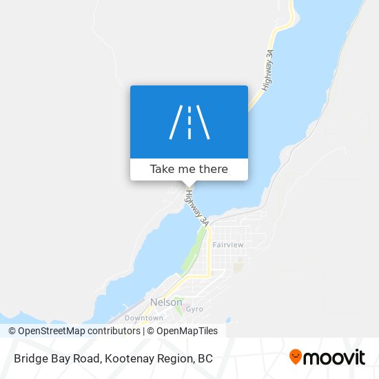 Bridge Bay Road map